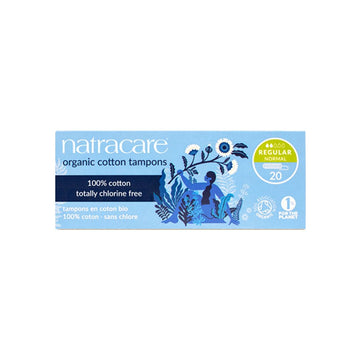 Natracare Regular Non-Applicator Organic Cotton Tampons