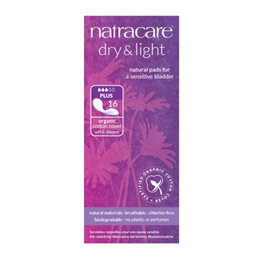 Natracare Dry &amp; Light Plus Incontinence Pads