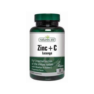Bottle of Nature’s Aid Zinc + C 