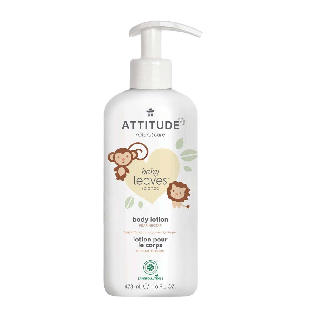 bottle of Attitude Baby Leaves Natural Body Lotion - Pear Nectar