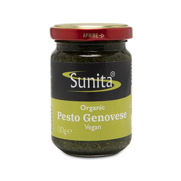 jar of Sunita Organic Green Pesto