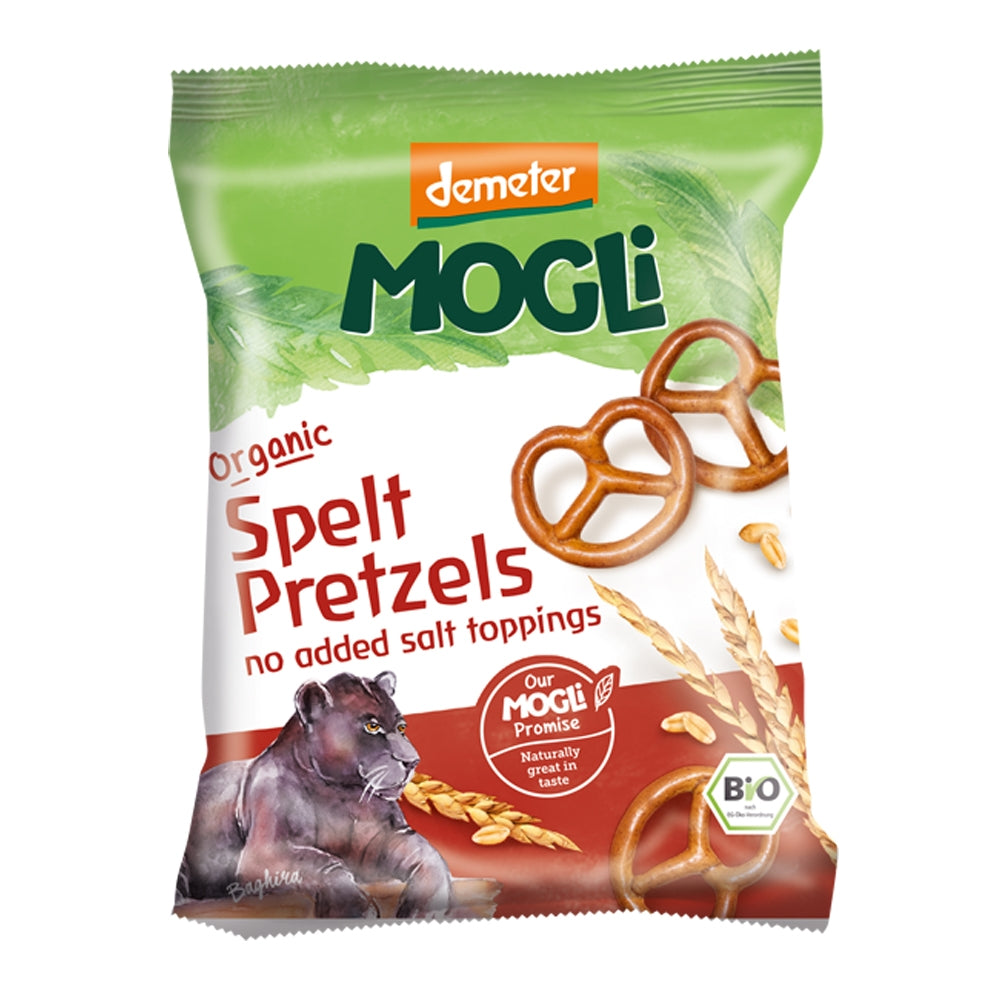 bag of Mogli Organic Spelt Pretzels