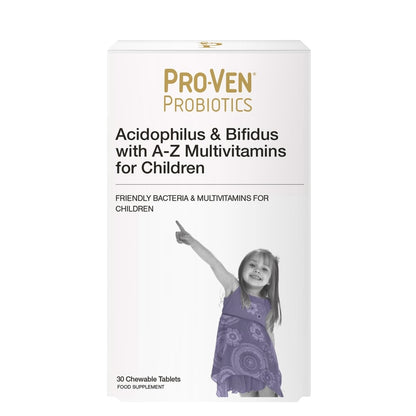 Proven Probiotics Acidophilus &amp; Bifidus with A-Z Multivitamins for Children