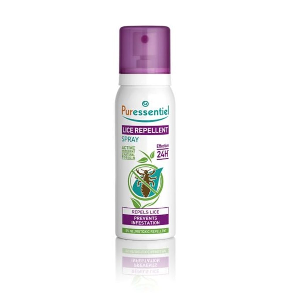 bottle of Puressentiel Lice Repellent Spray