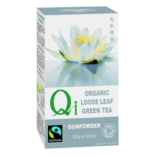 Qi Organic Loose Leaf Green Tea Gunpowder
