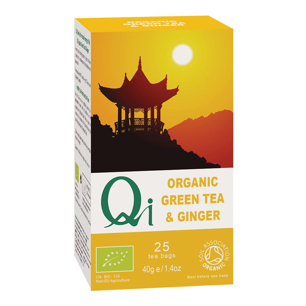 Qi Organic Green Tea &amp; Ginger
