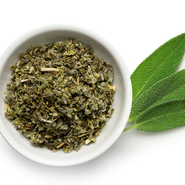 Organic Sage in white bowl