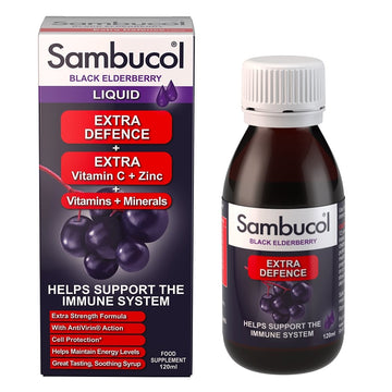 bottle of Sambucol Extra Defence