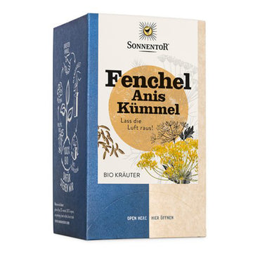 box of Sonnentor Organic Fennel, Anise &amp; Caraway Tea