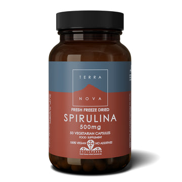 bottle of Terranova Spirulina 500mg