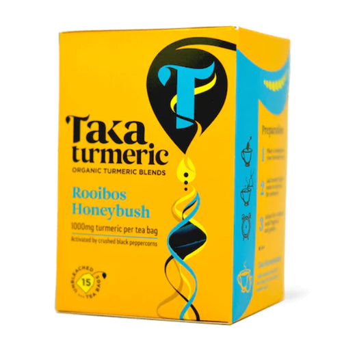 box of Taka Turmeric Organic Rooibos Honeybush