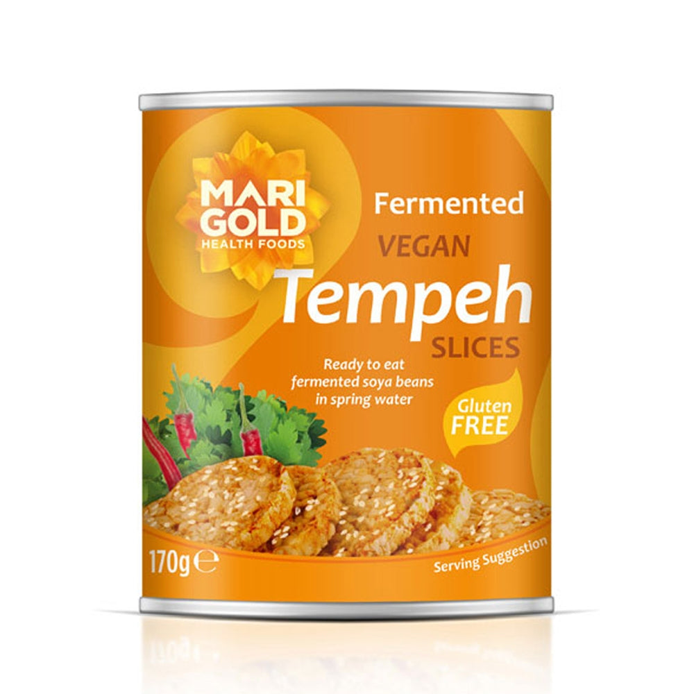 Marigold Vegan Tempeh Slices in Spring Water