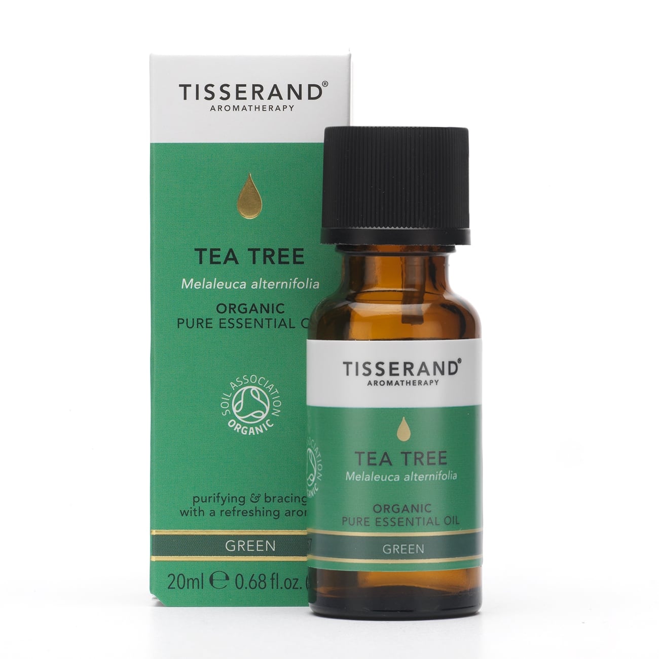 bottle of Tisserand Organic Tea Tree Pure Essential Oil