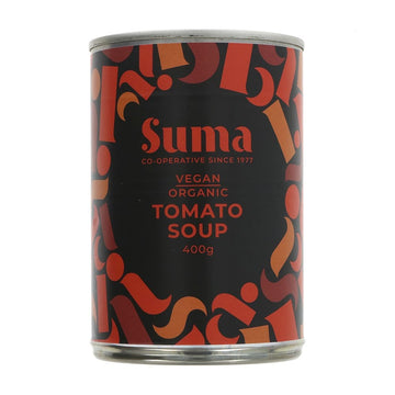 can of Suma Organic Tomato Soup