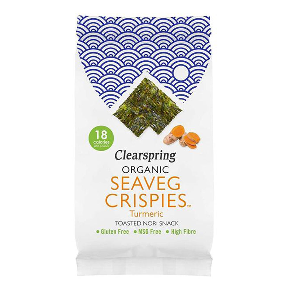 Clearspring Organic Seaveg Crispies - Turmeric
